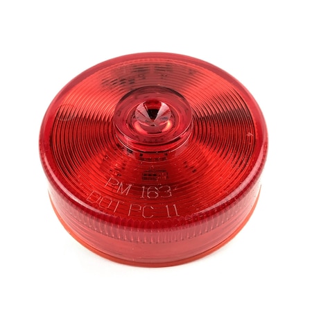 Peterson Lamp, Led Clearance/Marker, 2-1/2 Pc-Rated Side W/ Aux Function, Red, Grommet Mount, Mfg Pack M233R